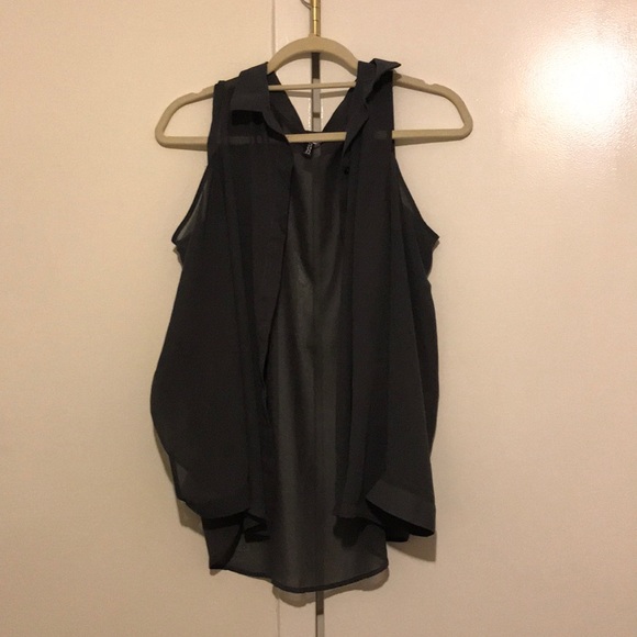 Cold shoulder chiffon top - Picture 1 of 1